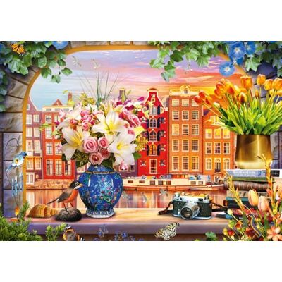 Schmidt Spiele -Puzzle da 1000 pezzi, visita ad Amsterdam, Multicolore, Schmidt Spiele -Puzzle da 1000 pezzi, visita ad Amsterdam, Multicolore,
