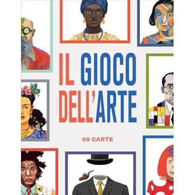 Design24 Il Gioco dell'Arte 50 Carte per Scoprire Curiosità Divertenti sugli Artisti, Incluso Opuscolo con Biografie, Scatola da Gioco Idea Regalo Design24 Il Gioco dell'Arte 50 Carte per Scoprire Curiosità Divertenti sugli Artisti, Incluso Opuscolo con Biografie, Scatola da Gioco Idea Regalo