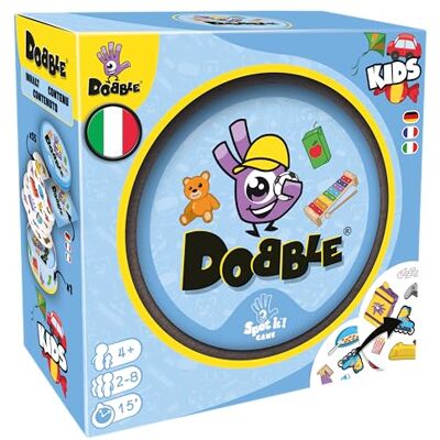 Asmodee – DOBBLE KIDS – Gioco da Tavolo Rapido e Divertente per Famiglie e Bambini – Carte da Gioco da Viaggio – 2-8 Giocatori – 4+ Anni – Edizione Multilingua (Italiano Incluso) Asmodee – DOBBLE KIDS – Gioco da Tavolo Rapido e Divertente per Famiglie e Bambini – Carte da Gioco da Viaggio – 2-8 Giocatori – 4+ Anni – Edizione Multilingua (Italiano Incluso)