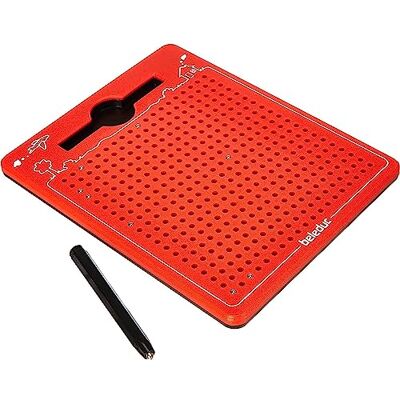 Beleduc Il magico gioco magnetico, tavolo da disegno magnetico, da portare con sé, rosso, piccolo 175 x 215 x 12 mm, giochi, da 3 anni Beleduc Il magico gioco magnetico, tavolo da disegno magnetico, da portare con sé, rosso, piccolo 175 x 215 x 12 mm, giochi, da 3 anni