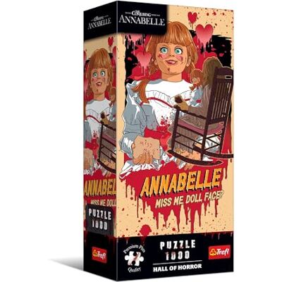 Trefl Premium Plus Quality Hall of Horror Puzzle: Annabelle – 1.000 pezzi, una serie caratterizzata da un'atmosfera oscura e horror, adatta a adulti e bambini dai 14 anni in su Trefl Premium Plus Quality Hall of Horror Puzzle: Annabelle – 1.000 pezzi, una serie caratterizzata da un'atmosfera oscura e horror, adatta a adulti e bambini dai 14 anni in su