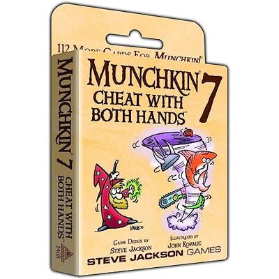 Jackson Munchkin 7: Cheat with Both Hands The Hilarious Card Expansion Game for 3 to 6 Players Ages 10 And Up English Jackson Munchkin 7: Cheat with Both Hands The Hilarious Card Expansion Game for 3 to 6 Players Ages 10 And Up English