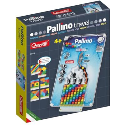 Quercetti Pallino Travel, Giochi 4 Anni Fino agli 8, Giochi da Viaggio Gioco di Strategia con Palline Colorate per Bambini, Schede e Mosaico, Giochi Educativi 4 Anni, Made in Italy Quercetti Pallino Travel, Giochi 4 Anni Fino agli 8, Giochi da Viaggio Gioco di Strategia con Palline Colorate per Bambini, Schede e Mosaico, Giochi Educativi 4 Anni, Made in Italy