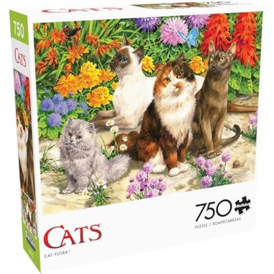 Buffalo Games Cat Flora Puzzle da 750 pezzi per adulti impegnativo puzzle perfetto per serate di gioco Dimensioni finite 24,00 x 18,00 Buffalo Games Cat Flora Puzzle da 750 pezzi per adulti impegnativo puzzle perfetto per serate di gioco Dimensioni finite 24,00 x 18,00