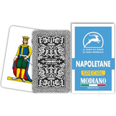 Modiano Carte Napoletane Azzurro Special – Carte da gioco regionali napoletane in cartoncino duplex 350 gmq 100% Made in Italy – Ideali per Scopa, Briscola, Tresette e Solitari Modiano Carte Napoletane Azzurro Special – Carte da gioco regionali napoletane in cartoncino duplex 350 gmq 100% Made in Italy – Ideali per Scopa, Briscola, Tresette e Solitari