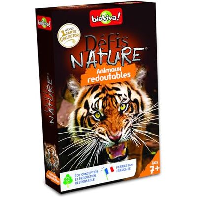 BIOVIVA Défis Nature Animaux redoutables Pariez sur les points forts de ces animaux pour gagner la bataille Jeu de Cartes 2 à 6 Joueurs 7 ans Fabriqué en France BIOVIVA Défis Nature Animaux redoutables Pariez sur les points forts de ces animaux pour gagner la bataille Jeu de Cartes 2 à 6 Joueurs 7 ans Fabriqué en France