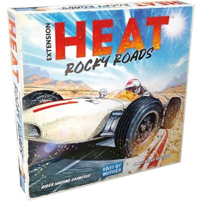 Asmodee Heat: Rocky Roads Days of Wonder Estensione Gioco di corse strategiche 2 Nuovi Tour Sud Africa e Germania da 10 Anni Versione francese Asmodee Heat: Rocky Roads Days of Wonder Estensione Gioco di corse strategiche 2 Nuovi Tour Sud Africa e Germania da 10 Anni Versione francese