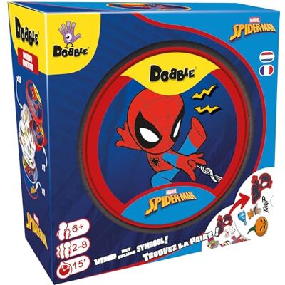 Asmodee DOBBLE Spiderman Gioco di osservazione e riflessi Gioco Famiglia Marvel da 6 Anni 2 a 8 Giocatori 15 Min Versione francese Asmodee DOBBLE Spiderman Gioco di osservazione e riflessi Gioco Famiglia Marvel da 6 Anni 2 a 8 Giocatori 15 Min Versione francese