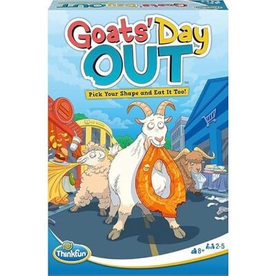 ThinkFun Goat's Day Out, Gioco da Tavolo di Logica, 2-5 Giocatori, Idea Regalo per Bambini e Ragazzi 8+ Anni, Edizione in Italiano ThinkFun Goat's Day Out, Gioco da Tavolo di Logica, 2-5 Giocatori, Idea Regalo per Bambini e Ragazzi 8+ Anni, Edizione in Italiano
