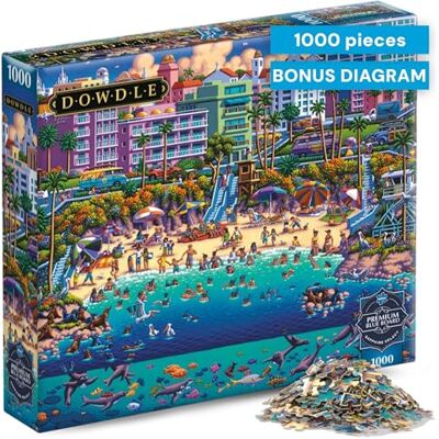 Buffalo Games Sapphire Select Eric Dowdle La Jolla Cove Puzzle da 1000 pezzi Sfidante e divertente Tavola puzzle con retro blu Scatola regalo Poster a grandezza naturale incluso Buffalo Games Sapphire Select Eric Dowdle La Jolla Cove Puzzle da 1000 pezzi Sfidante e divertente Tavola puzzle con retro blu Scatola regalo Poster a grandezza naturale incluso