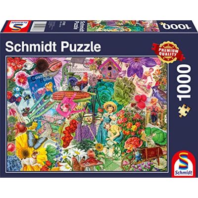 Schmidt Spiele Happy Gardening, Puzzle da 1000 Pezzi Schmidt Spiele Happy Gardening, Puzzle da 1000 Pezzi