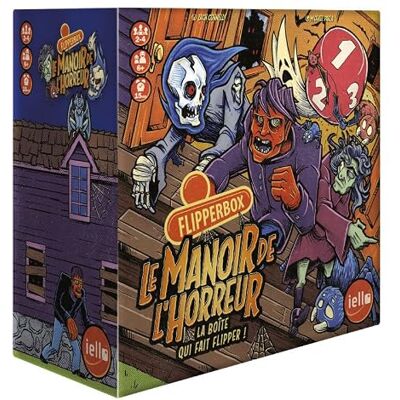 IELLO FlipperBox Le Manoir de l'Horreur Versione francese Gioco di Società di Abilità con Dadi e Brocchette Flipper in Cartone, Mostri & Casa Stregata 2-4 Giocatori 15 min Da 6 Anni IELLO FlipperBox Le Manoir de l'Horreur Versione francese Gioco di Società di Abilità con Dadi e Brocchette Flipper in Cartone, Mostri & Casa Stregata 2-4 Giocatori 15 min Da 6 Anni