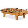 Relaxdays Biliardino Calcio Balilla per Bambini e Adulti Calcetto Gioco Effetto Legno L x P: 69 x 37 cm Verde Marrone