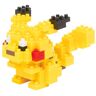 Bandai Nanoblock Pikachu Pokémon Mini statuina in mattoncini Gioco di costruzione Kit di costruzione per la figura di Pokémon Pikachu in stile pixel NBPM001