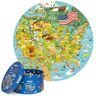 boppi Puzzle di carte statunitensi – 150 pezzi mappa nazionale del puzzle USA per bambini in 100% cartone riciclato – Puzzle della carta USA per bambini Risorse di apprendimento – per bambini dai 5 anni di