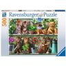 Ravensburger Puzzle Gatto sullo Scaffale, 500 Pezzi, Idea regalo, per Lei o Lui, Puzzle Adulti