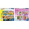 Ravensburger Puzzle Minions, Puzzle 4 in a Box, Età Consigliata 3+, Puzzle per Bambini, Stampa di Alta Qualità, 05060 4 & Puzzle Princesse Disney, Collezione 4 in a Box, 4 puzzle da 12-16-20-24 Pezzi