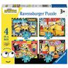 Ravensburger Puzzle Minions, Puzzle 4 in a Box, Età Consigliata 3+, Puzzle per Bambini, Stampa di Alta Qualità, 05060 4