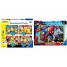 Ravensburger Puzzle Minions, Puzzle 4 in a Box, Età Consigliata 3+, Puzzle per Bambini, Stampa di Alta Qualità, 05060 4 & Spiderman Puzzle, 60 Pezzi Gigante, Colore Multicolore, 03095 8