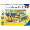 Ravensburger Puzzle, Cantiere e Fattoria, Esclusiva Amazon, 2 Puzzle da 24 Pezzi, Puzzle per bambini, Età consigliata +4,