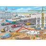 Ravensburger - Cantiere in aeroporto Animals Puzzle 100 Pezzi, Multicolore,