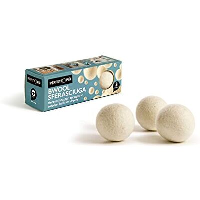 Perfetto Più Bwool Sfera/Pallina per Asciugatrice, 100% Lana della Nuova Zelanda, Multicolore, 7x7x7 cm Perfetto Più Bwool Sfera/Pallina per Asciugatrice, 100% Lana della Nuova Zelanda, Multicolore, 7x7x7 cm