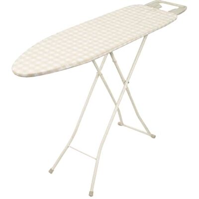 Jata Hogar HPLA8126 Asse da stiro pieghevole, 110 x 32 cm, altezza regolabile fino a 92 cm, rivestimento 100% cotone, poggiasse XL, piedini antiscivolo, asse da stiro resistente Jata Hogar HPLA8126 Asse da stiro pieghevole, 110 x 32 cm, altezza regolabile fino a 92 cm, rivestimento 100% cotone, poggiasse XL, piedini antiscivolo, asse da stiro resistente