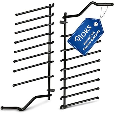 VIOKS Set di 2 cestelli inferiori di ricambio per Bosch Siemеns 645102 00645102 Küppersbusch 436749 2 x 9 punte per piatti in lavastoviglie VIOKS Set di 2 cestelli inferiori di ricambio per Bosch Siemеns 645102 00645102 Küppersbusch 436749 2 x 9 punte per piatti in lavastoviglie
