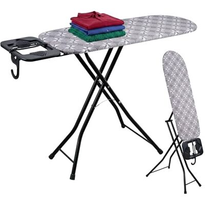 Relaxdays Asse da stiro 2in1 per ferro da stiro e vaporizzatore, grigio Relaxdays Asse da stiro 2in1 per ferro da stiro e vaporizzatore, grigio
