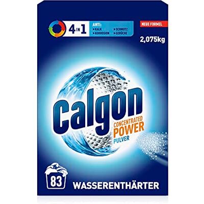Calgon Polvere di potenza 4 in 1 – Addolcitore per acqua contro calcare, sporco e corrosione in lavatrice – Previene odori sgradevoli – 1 x 2,075 kg Calgon Polvere di potenza 4 in 1 – Addolcitore per acqua contro calcare, sporco e corrosione in lavatrice – Previene odori sgradevoli – 1 x 2,075 kg