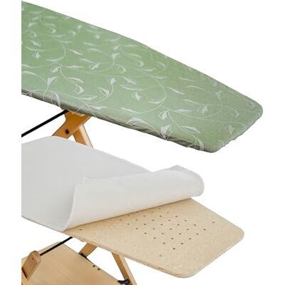 Generico Copertina e Mollettone per Asse da Stiro, Compatibile con Foppapedretti,Colore Argento/Verde, Copriasse da stiro,Copertura asse da stiro con elastico ,Tessuto 100% Cotone, 115 x 63 cm, Made in Italy Generico Copertina e Mollettone per Asse da Stiro, Compatibile con Foppapedretti,Colore Argento/Verde, Copriasse da stiro,Copertura asse da stiro con elastico ,Tessuto 100% Cotone, 115 x 63 cm, Made in Italy