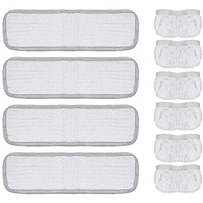 Polti Kit Pulizia per Vaporetto con 4 Panni in Tessuto per la Pulizia dei Pavimenti e 6 Cuffie per la Pulizia di Superfici Dure Polti Kit Pulizia per Vaporetto con 4 Panni in Tessuto per la Pulizia dei Pavimenti e 6 Cuffie per la Pulizia di Superfici Dure