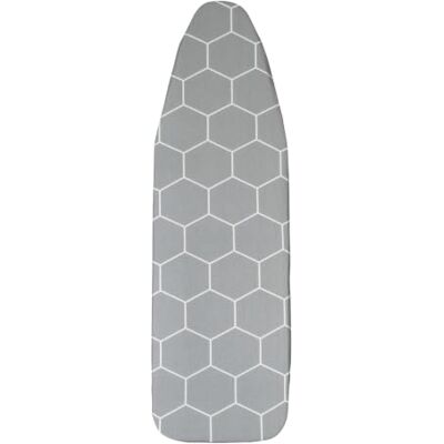 Wenko Copriasse da stiro 125x45 cm, 50% risparmio di tempo, cotone OEKO-TEX, più veloce con riflesso del calore, per ferro da stiro a vapore, con imbottitura confortevole e clip di tensione Wenko Copriasse da stiro 125x45 cm, 50% risparmio di tempo, cotone OEKO-TEX, più veloce con riflesso del calore, per ferro da stiro a vapore, con imbottitura confortevole e clip di tensione