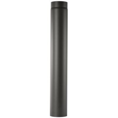 FIREFIX Tubo per stufa in acciaio spesso 2 mm (tubo fumo) in 130 mm di diametro, per stufe e fuochi da camino, Senotherm, nero, 1000 mm di lunghezza FIREFIX Tubo per stufa in acciaio spesso 2 mm (tubo fumo) in 130 mm di diametro, per stufe e fuochi da camino, Senotherm, nero, 1000 mm di lunghezza