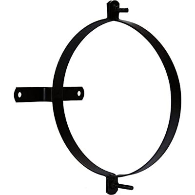 WOLFPACK Abrazadera Para Tubo Estufa Vitrificada Con Soporte 150 mm. (2 Piezas) WOLFPACK Abrazadera Para Tubo Estufa Vitrificada Con Soporte 150 mm. (2 Piezas)