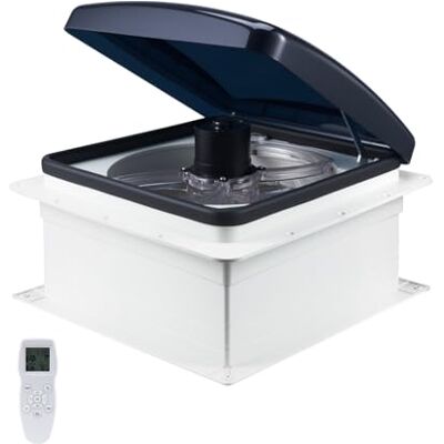 VEVOR Ventilatore di Sfiato per Camper da 35,6 cm 12 V Ventilatore da Tetto per Camper, 10 Velocità con Telecomando, Motore CC Integrato, Coperchio Superiore Elettrico, Pala del Ventilatore da 30,5 cm VEVOR Ventilatore di Sfiato per Camper da 35,6 cm 12 V Ventilatore da Tetto per Camper, 10 Velocità con Telecomando, Motore CC Integrato, Coperchio Superiore Elettrico, Pala del Ventilatore da 30,5 cm
