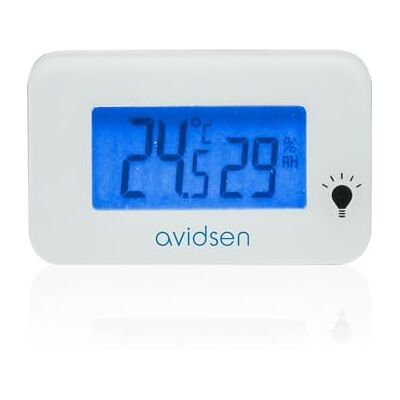 Avidsen Mini rilevatore di temperatura e umidità, Con un design moderno e compatto Avidsen Mini rilevatore di temperatura e umidità, Con un design moderno e compatto