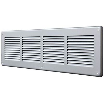 La Ventilazione Griglia di ventilazione rettangolare in Alluminio Argento, da Sovrapporre, con rete antinsetti. Dimensioni 440x240 mm La Ventilazione Griglia di ventilazione rettangolare in Alluminio Argento, da Sovrapporre, con rete antinsetti. Dimensioni 440x240 mm