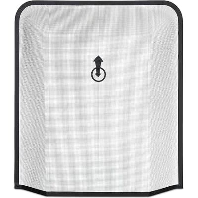 Relaxdays Griglia Parascintille, Protezione per Camino, Stufa Caminetto, H x L: 61 x 54 cm, in Ferro Battuto, Nero Relaxdays Griglia Parascintille, Protezione per Camino, Stufa Caminetto, H x L: 61 x 54 cm, in Ferro Battuto, Nero
