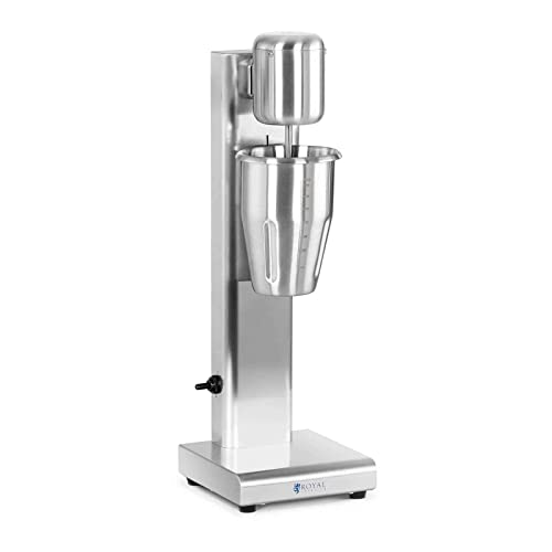 Royal Catering Frullatore per Frappè Mixer per Frullati RCPMS-80S (80 W, 1 L, Acciaio Inox 15.000 giri/min)