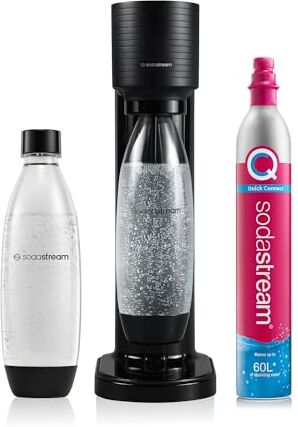 sodastream Gasatore d’Acqua per Trasformare l’Acqua in Acqua Frizzante, Include 1 Bottiglia da 1 Litro e 1 Cilindro di Anidride Carbonica Co2 Alimentare da 425gr con Attacco Rapico