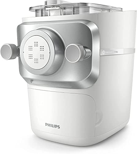 Philips Macchina Per La Pasta Serie 7000 Tecnologia ProExtrude, Completamente Automatica, Tecnologia Di Miscelazione Perfetta, 6 Trafile, Bianco ()