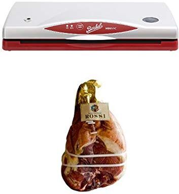 Berkel MiniVac Macchina sottovuoto + Salumificio Rossi Prosciutto di Parma DOP 24 mesi intero senza osso sottovuoto (8.0-8,5KG)