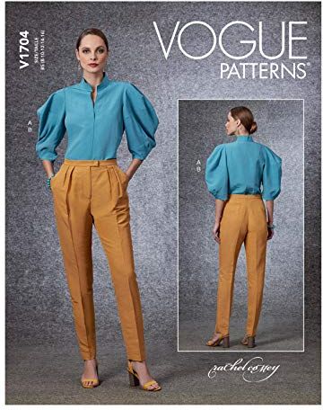 Vogue Patterns V1704B5 Cartamodello per top e pantaloni da donna, taglie 40-44-44-16, B5