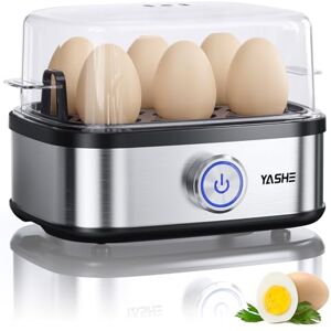 YASHE Cuociuova, 400W Cucitore di Uova Compatto Multifunzione, 6 uova facili da Sbucciare, Morbide, Medie, Dure, Poached, Omelet maker, Vaporiera, Segnale Acustico, Luce Indicatrice YASHE Cuociuova, 400W Cucitore di Uova Compatto Multifunzione, 6 uova facili da Sbucciare, Morbide, Medie, Dure, Poached, Omelet maker, Vaporiera, Segnale Acustico, Luce Indicatrice