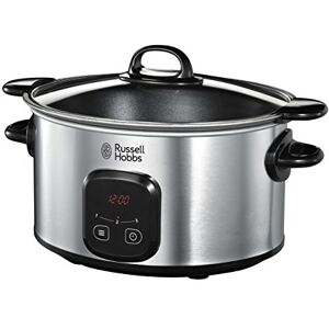 Russell Hobbs Pentola Cottura lenta Digitale, 6 L, Pentola Antiaderente rimovibile inclusa, Lavastoviglie ok, 200 W Acciaio Inox, Slowcooker Russell Hobbs Pentola Cottura lenta Digitale, 6 L, Pentola Antiaderente rimovibile inclusa, Lavastoviglie ok, 200 W Acciaio Inox, Slowcooker