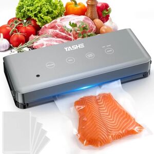 YASHE Macchina Sottovuoto Alimenti con Modalità Secco e Umido, Macchina Sottovuoto Multifunzione 5 in 1 Sigillatrice per Cottura Sous Vide e Conservare Carne, Pesce, Frutta e Verdura YASHE Macchina Sottovuoto Alimenti con Modalità Secco e Umido, Macchina Sottovuoto Multifunzione 5 in 1 Sigillatrice per Cottura Sous Vide e Conservare Carne, Pesce, Frutta e Verdura