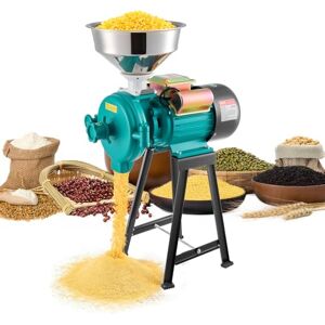 VEVOR Macchina per Polverizzazione Cereali Spezie Grano, Polverizzatore in Ghisa da 2200 W ad Alta Velocità con Piedini in Gomma Antiscivolo, per Cereali Secchi, Spezie, Caffè, Mais e Pepe VEVOR Macchina per Polverizzazione Cereali Spezie Grano, Polverizzatore in Ghisa da 2200 W ad Alta Velocità con Piedini in Gomma Antiscivolo, per Cereali Secchi, Spezie, Caffè, Mais e Pepe