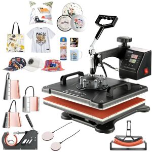 VEVOR Pressa per trasferimento di calore, 38 x 30 cm, con stampa a caldo, girevole a 360 gradi, per fai da te, mulitifunzionale, sublimazione, con controller digitale della temperatura LED e del tempo VEVOR Pressa per trasferimento di calore, 38 x 30 cm, con stampa a caldo, girevole a 360 gradi, per fai da te, mulitifunzionale, sublimazione, con controller digitale della temperatura LED e del tempo