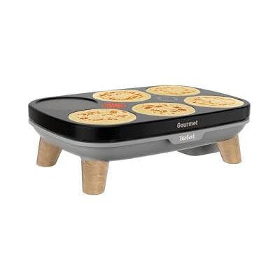 Tefal Crepier Gourmet, Crepier elettrico, 6 prestiti, rivestimento antiaderente, facile da conservare, Thermo-Spot, Tefal Crepier Gourmet, Crepier elettrico, 6 prestiti, rivestimento antiaderente, facile da conservare, Thermo-Spot,